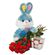 red roses with plush toy and chocolates. Varna